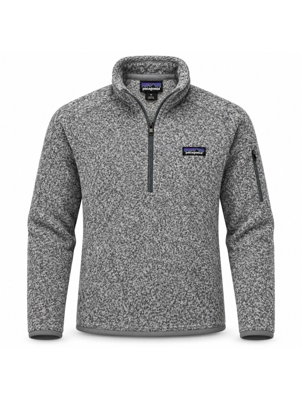 Patagonia Better Sweater Women’s Medium Gray 1/4 Zip Fleece Pullover Outdoor